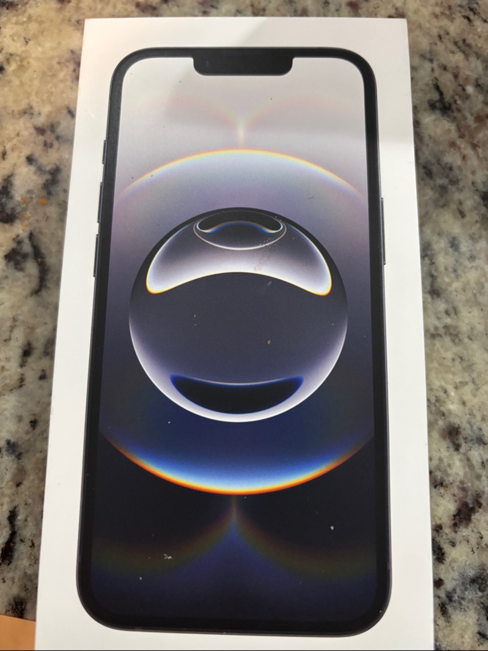 New and unlocked Apple iPhone with Black Front 16E 126gb box is sealed